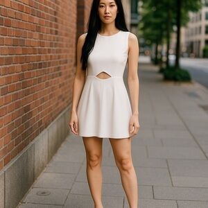Blaque Label White Mini Dress Sleek and Elegant